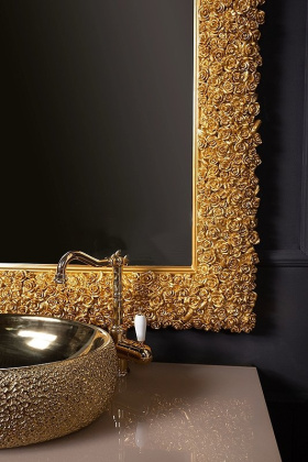 Зеркало ROSE мал. золото 110*85см 548 Boheme