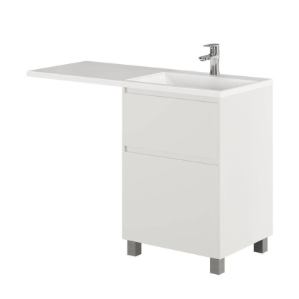 Шкаф-пенал Creto Luna 40 левый 17-PenBl40L Blue