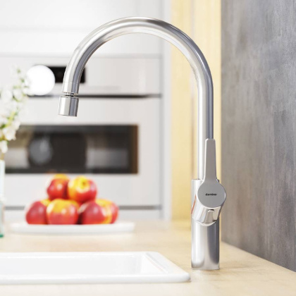 310722000 Eclipse, Смеситель Для кухни с двухрежимным регулируемым аэратором, Хром