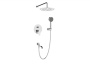 ANCONA Душевой комплект встраиваемый с изливом (смеситель встраиваемый, верхний душ, ручной душ со шлангом и держателем) хром, ANCONA-VDSET-CRM ANCONA Душевой комплект встраиваемый с изливом (смеситель встраиваемый, верхний душ, ручной душ со шлангом и держателем) хром, ANCONA-VDSET-CRM