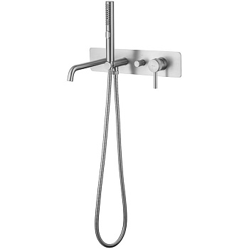 Смеситель для ванны Allen Brau Priority 5.31A06-BN (с внутренней частью) никель браш