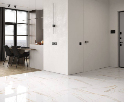 Calacatta goddes gold Керамогранит белый Полированный 60x60