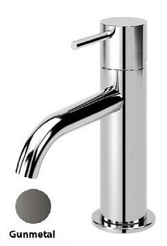 LEAF-LSM2-L-GM Смеситель для раковины однорычажный, с донным клапаном, исполнение Gunmetal PVD