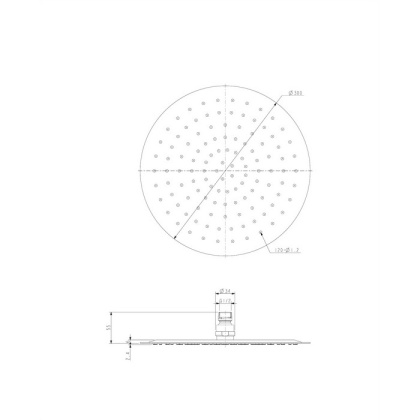 Верхний душ OMNIRES D=30 см WGU130CR (хром) Верхний душ OMNIRES D=30 см WGU130CR (хром)