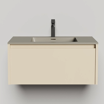 Подвесная тумба Domino 800, эмаль, Onda Plus, гладкий фасад