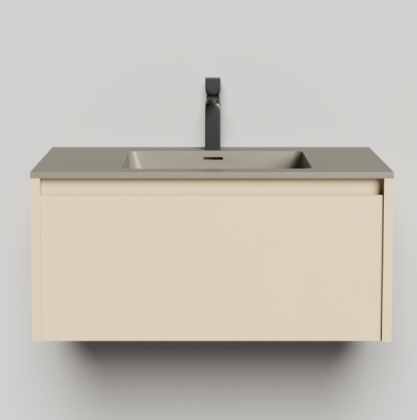 Подвесная тумба Domino 800, эмаль, Onda Plus, гладкий фасад