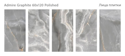 Керамогранит ADMIRE GRAPHITE 60x120 POLISHED, Luxor Керамогранит ADMIRE GRAPHITE 60x120 POLISHED, Luxor