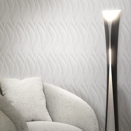 Обои виниловые Трессаж мотив, белый Обои виниловые Трессаж мотив, белый