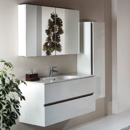 Тумба без раковины Vallessi 120*46cm WHITE 2 полки, 837-120-W Boheme Тумба без раковины Vallessi 120*46cm WHITE 2 полки, 837-120-W Boheme