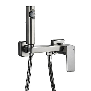 Гигиенический душ со смесителем Rose R1805T-1, пепельный Гигиенический душ со смесителем Rose R1805T-1, пепельный