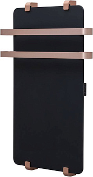 Полотенцесушитель электрический Allen Brau Infinity 120x44 с рейлингом 2.0 и креплением, медь браш