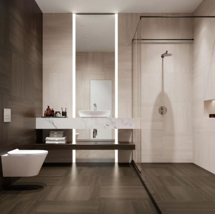 Подступенок Про Дабл коричневый обрезной 60x14,5x0,9