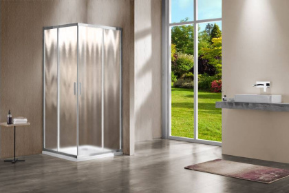 Душевой уголок Garda VSS-1G1212CH, 1200*1200, хром, стекло шиншилла