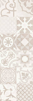 Вставка Dover Patchwork Ivory W\DEC M 25х75 NR Satin 1 Вставка Dover Patchwork Ivory W\DEC M 25х75 NR Satin 1