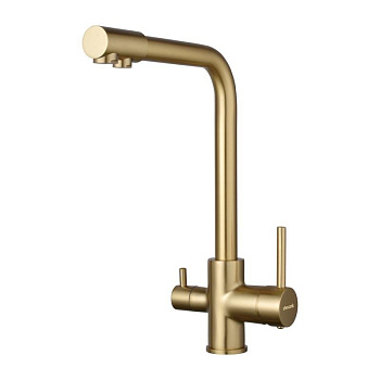 Смеситель для кухни со встроенным фильтром (краном) под питьевую воду Shevanik S328 S328G