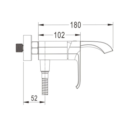 Смеситель для ванны, латунь R1702