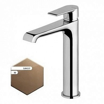 NAUTIC-LC-SS Смеситель для накладных раковин, с донным клапаном, оттенок бронза Sunset