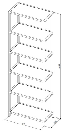 Стеллаж Allen Brau Liberty 60 1.33006.60 медь браш Стеллаж Allen Brau Liberty 60 1.33006.60 медь браш
