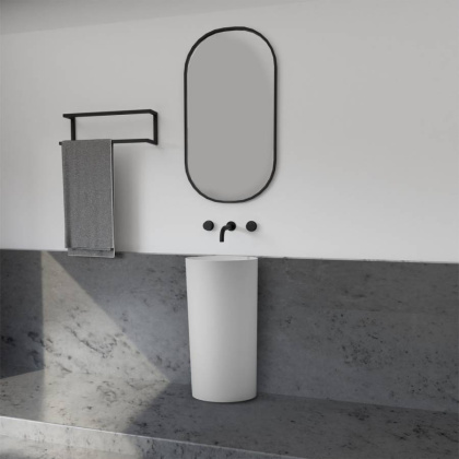 Раковина отдельностоящая ABBER Stein AS2506-H белая матовая Раковина отдельностоящая ABBER Stein AS2506-H белая матовая