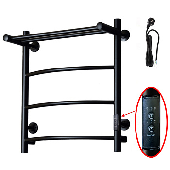 Полотенцесушитель Пэк сп 5 П 60х50 черный ВГП