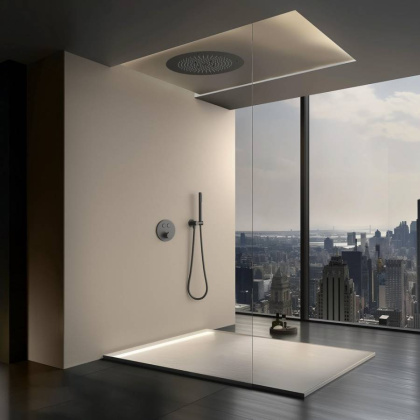 Душевая система Timo Saona SX-2370/18SM скрытого монтажа, с термостатом, черное золото Душевая система Timo Saona SX-2370/18SM скрытого монтажа, с термостатом, черное золото