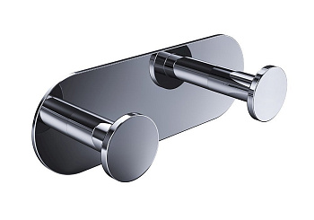 Двойной крючок для полотенец в комплекте с креплением Piave хром 3015-0014, шт