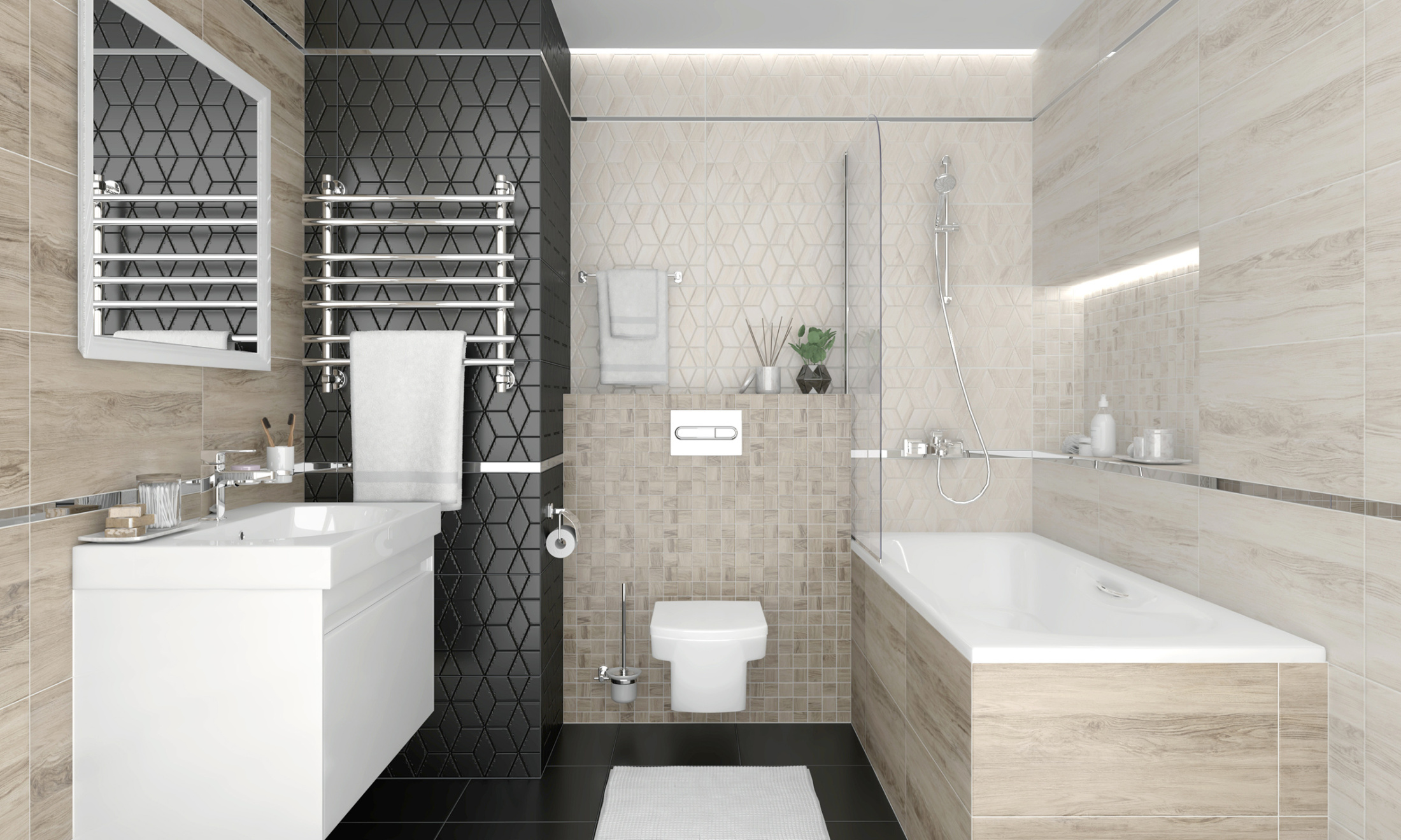 Forest Плитка настенная бежевый 30х60