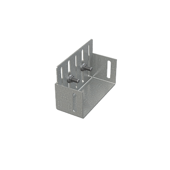 Заглушка для дренажных желобов 75 мм, оцинкованная сталь