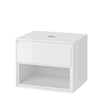 Тумба под накладную раковину EXCELLENT Tuto 60 см (белый/белый), 1 ящик Тумба под накладную раковину EXCELLENT Tuto 60 см (белый/белый), 1 ящик