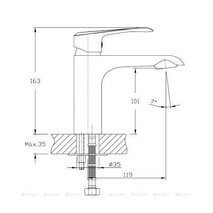 Смеситель для раковины Agger Glorious A1202100