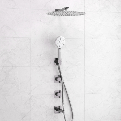 A4651.294.295.090.117.271.087.127 Встраиваемый комплект для ванны с верхней душевой насадкой, лейкой