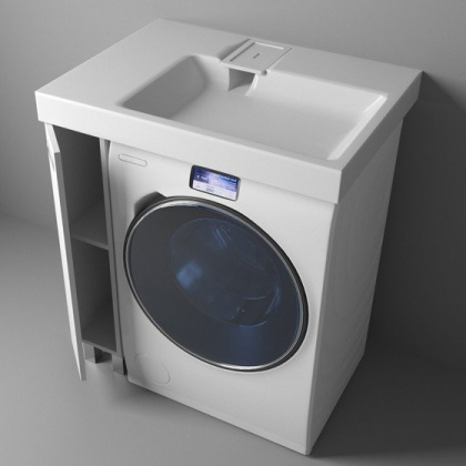 Тумба напольная под умывальник Riga Luxe 800х590 левосторонняя (ШхГхВ) 180х576х860 Тумба напольная под умывальник Riga Luxe 800х590 левосторонняя (ШхГхВ) 180х576х860