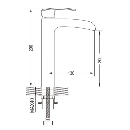 Смеситель для раковины латунь R1211