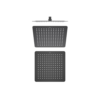 Квадратный верхний душ  300*300*2 мм AQUATEK, матовый черный AQ2074MB  Квадратный верхний душ  300*300*2 мм AQUATEK, матовый черный AQ2074MB