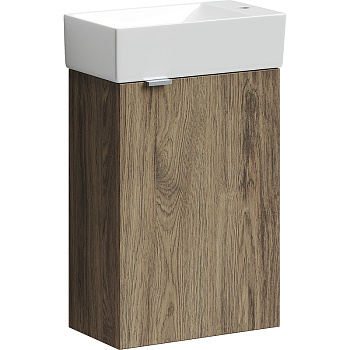 Тумба подвесная SANCOS Mini 355х205х500, с распашной дверцей, внутри 1 полка, дуб чарльстон , арт.MN35ECHR