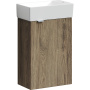 Тумба подвесная SANCOS Mini 355х205х500, с распашной дверцей, внутри 1 полка, дуб чарльстон , арт.MN35ECHR