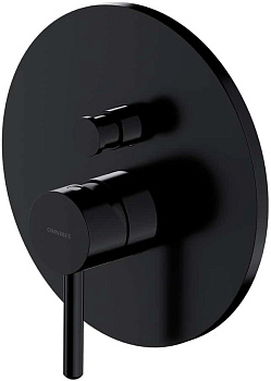 Смеситель для душа скрытого монтажа OMNIRES Y Y1235BL (черный BLH)