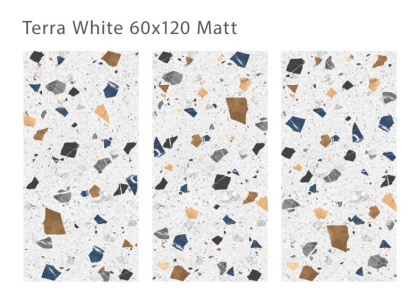 Керамогранит матовый TERRA WHITE 60x120 MATT, Silk 60х120