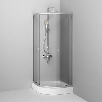 W88G-205-080MT64 X-Joy Twin Slide,  Душевое ограждение без  поддона, 80x80, профиль мат Хром