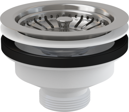 Донный клапан сифона для мойки 6/4" с нержавеющей peшeткой DN115 Донный клапан сифона для мойки 6/4" с нержавеющей peшeткой DN115