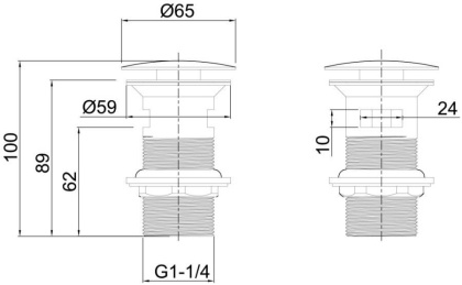 Донный клапан Allen Brau Priority 5.31023-00 хром Донный клапан Allen Brau Priority 5.31023-00 хром