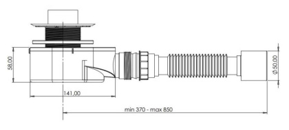 Сифон для поддонов Allen Brau Priority/Infinity 8.21.31-SF