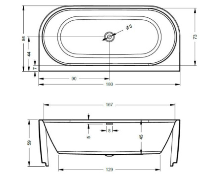 Акриловая ванна Riho Desire B2wvelvet 180