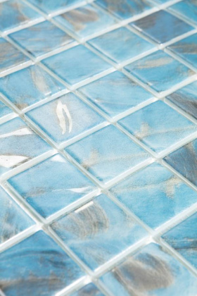 Стеклянная мозаика, 7102 Oasis Blue 25x25, Oasis Стеклянная мозаика, 7102 Oasis Blue 25x25, Oasis