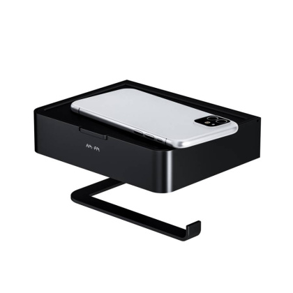 A50A341522 Inspire V2.0, Держатель для туалетной бумаги с коробкой, черный, шт A50A341522 Inspire V2.0, Держатель для туалетной бумаги с коробкой, черный, шт