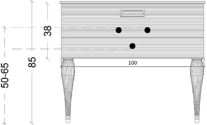 Тумба Linea 100 черная + Хром_Комплект 842-100-BCR Boheme Тумба Linea 100 черная + Хром_Комплект 842-100-BCR Boheme