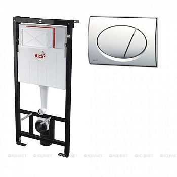 Set инсталляции с хром кнопкой арт. AM101_1120-3.1RS M71-001