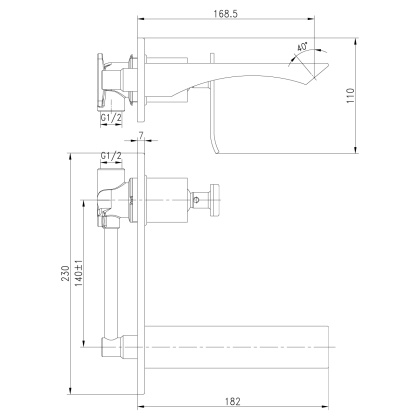 Смеситель Lemark Contest LM5826CW для раковины, встраиваемый Смеситель Lemark Contest LM5826CW для раковины, встраиваемый