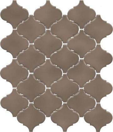 Арабески Марокко коричневый тёмный глянцевый 26x30x0,7