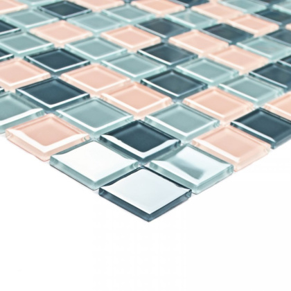 Мозаика стеклянная Set mix (чип 4*25*25) 300*300(22шт.-1.98м2), м2